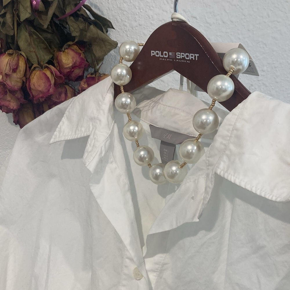 White Slvless Blouse Lg